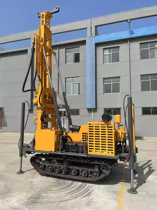 280m Depth Crawler  portable  Pneumatic Water Well  Drilling Rig