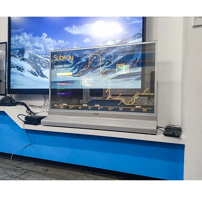 55 дюймов Oled-экран LG панель настольная PCAP сенсорный прозрачный Oled TV цифровой вывески киоск