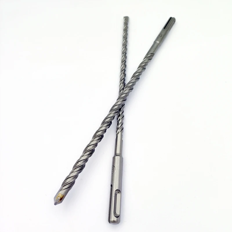 SDS plus Round shank alloy Impact drill bit for drilling holes in concrete with circular handle slotted through walls
