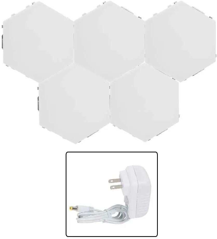 Квантовые лампы «сделай сам», шестигранная настенная лампа, креативная Геометрическая сборка, светодиодный ночник, умное приглушаемое Сенсорное чувствительное освещение