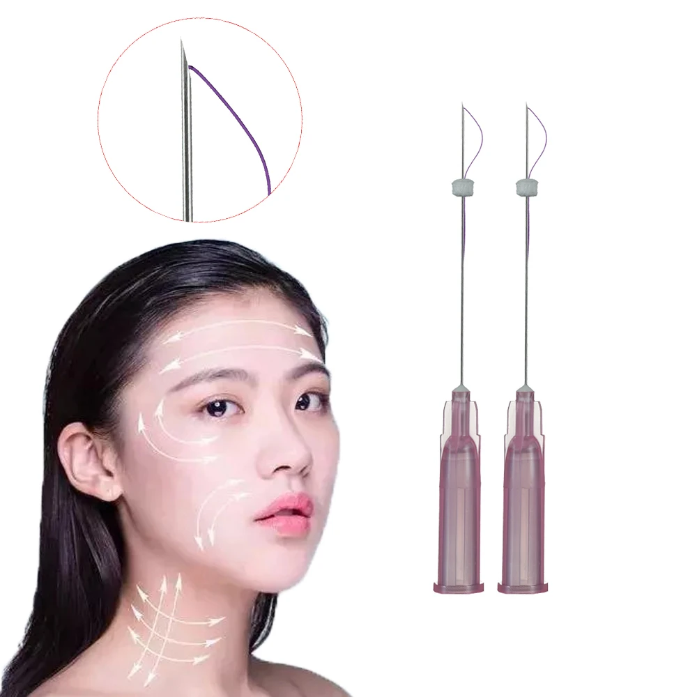 Medical Consumables Korea Absorbable Suture Hilos Fios Pdo Thread Mono With Sharp Needle 29g 50mm