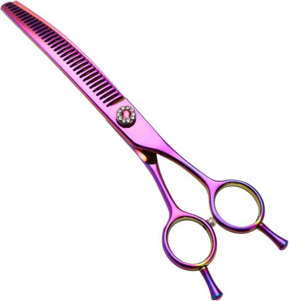 7 inch Japanese 440c Vg10 Stainless Steel High End Hair Beauty Dog Grooming Scissors Thinning Shears Kit Set For Pets