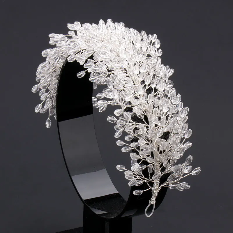 European And American New Beaded Luxury Bride Ladies Crystal Wedding Headband Hair Accessories