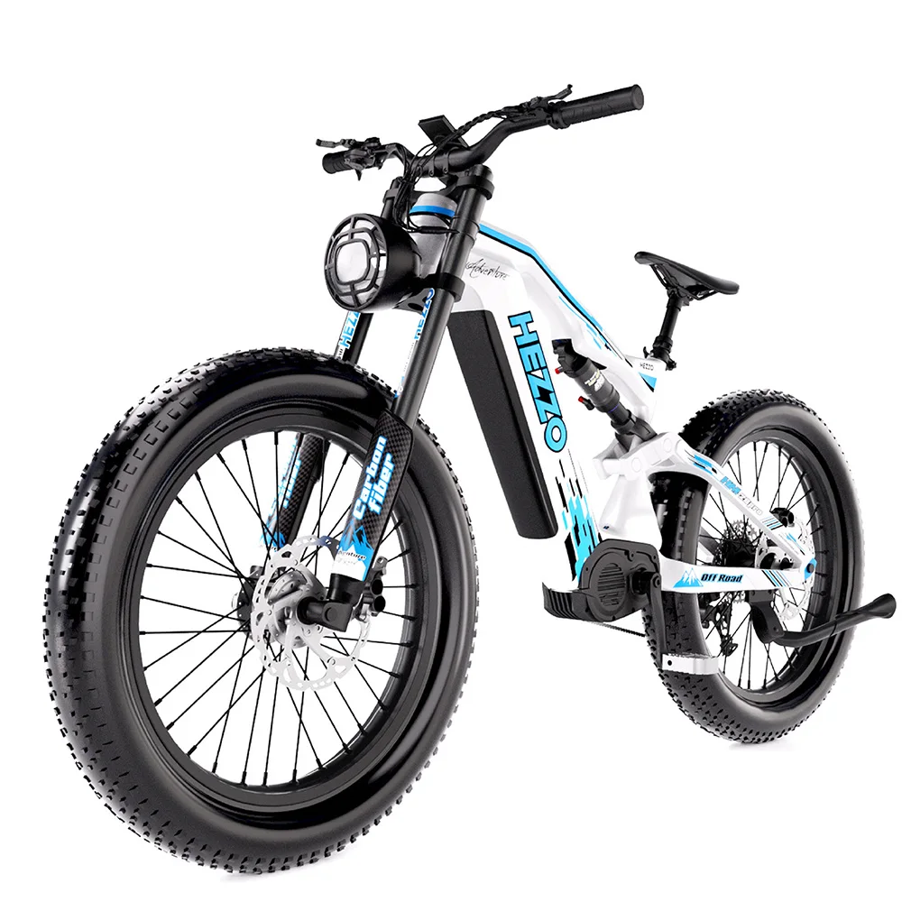 Carbon fiber electric bicycle eight sided assist model mountain bike  off-road racing manufacturer for sale