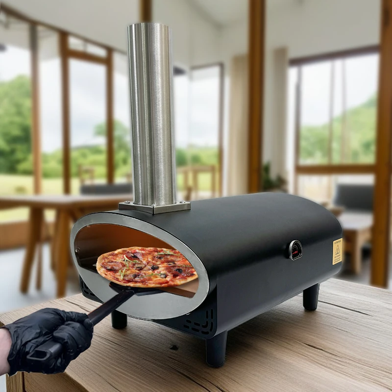 Outdoor Firewood Making Pellet 12 Inch Balcony Portable Pizza Oven for Sale