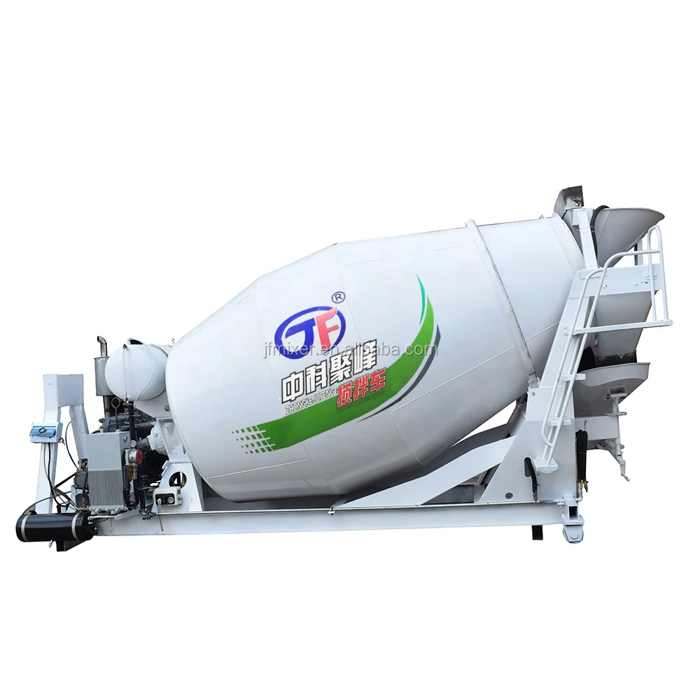 6 CBM Small Concrete Mixer Truck Air Pressure Pumping High Load Moment Uzbekistan 0-12r/min ISO9001, CE 10-15min Provided CN;SHN