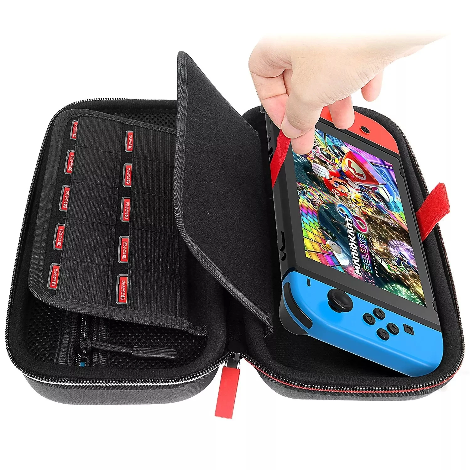Заводская сумка для ручной переноски водонепроницаемая геймеров Eva чехол Nintendo Switch органайзер хранения игровых