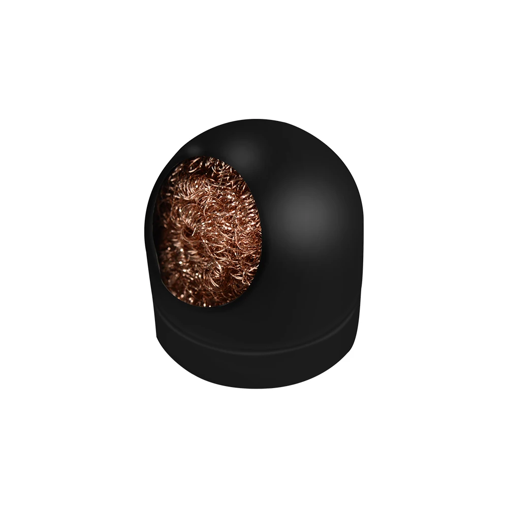 Metal ball shell design brass wire soldering iron tip stand station base cleaner reduces the rate of oxide accumulation