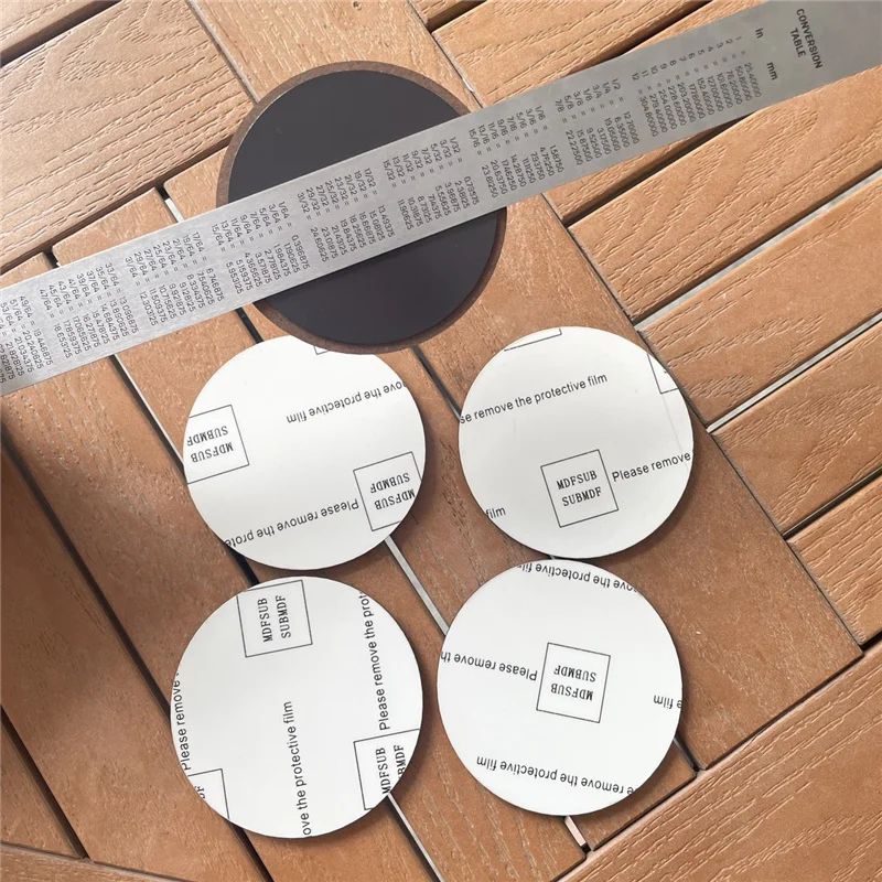 MDFSUB in stock High Quality Wooden Sublimation Blank Magnetic Blank sublimation MDF Fridge Magnets