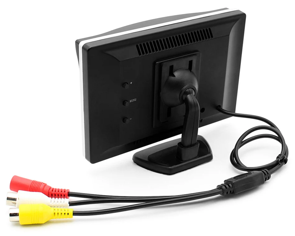 Best Quality 5inch 800*480 2AV Mini Car Monitor 12V-24V For Car Rearview