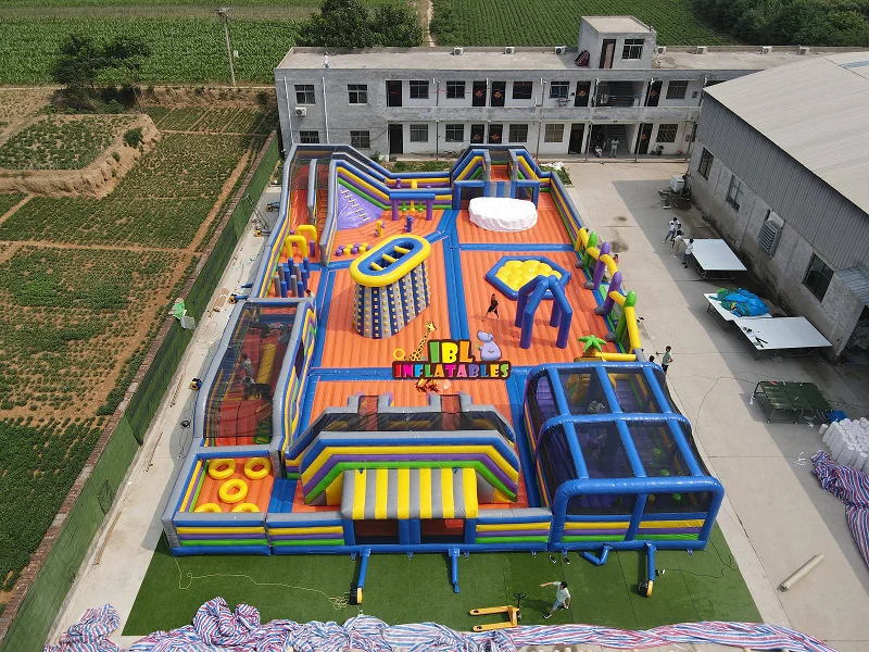 Various Dimensions Adventurous Play Zones Inflatable Playground Obstacle Course Bouncer Outdoor Inflatable Theme Park