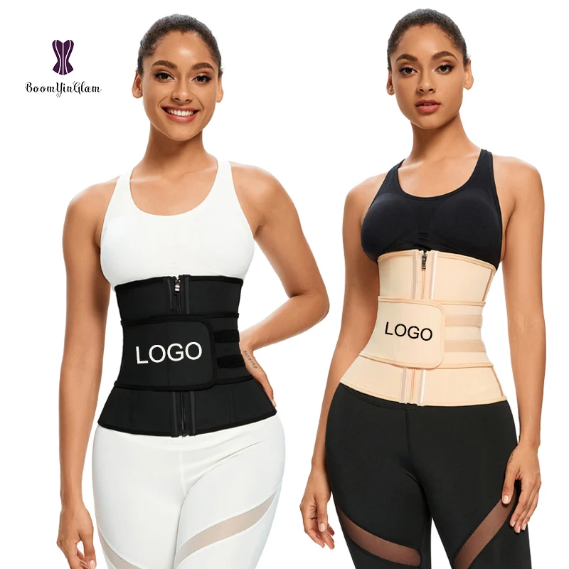 Matte Grain Rubber single layer Latex Corset Fitness Belly Body Waistband 9 steel bones wholesale
