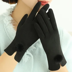 Wholesale winter gloves warm lady gloves for winter nylon gloves