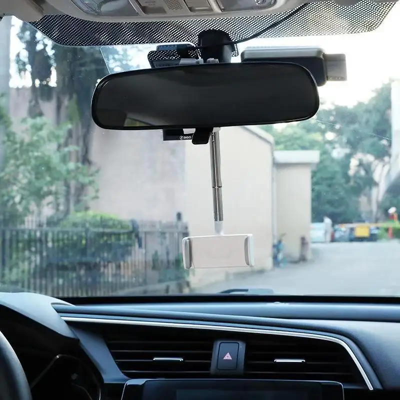  RTS Автомобильный держатель для телефона зеркало заднего вида сотового 360 GPS подставка авто задний подголовник Кронштейн Аксессуары мобильных