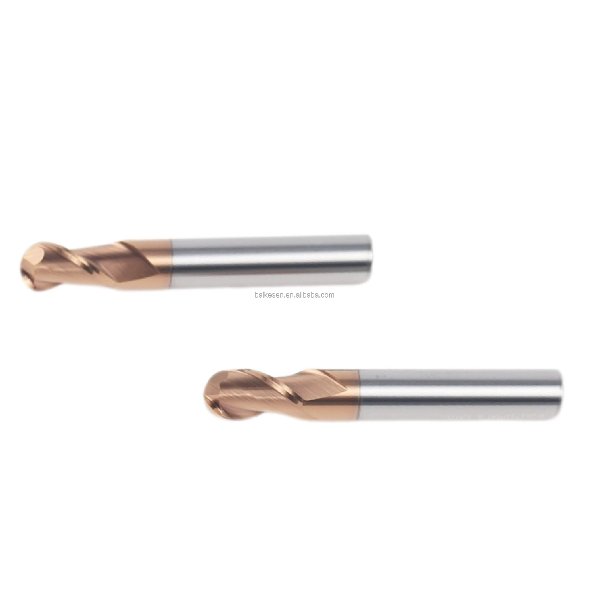 BKS High quality tungsten ball nose end mill milling cutter cnc Tooling router bit 2 Flute Ball End Mill custom Carbide cutter