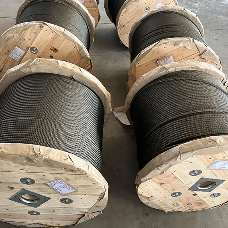 High Quality 6x19+FC Carbon Steel Wire Rope Black/Galvanized Cables