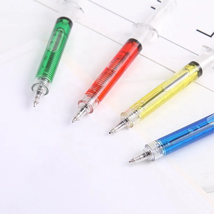 NPPL-010  syringe pen promotional gifts customized logo nurse pens syringe pens