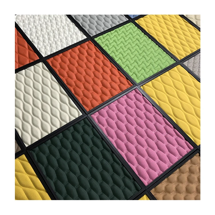 Quilted leather car  lecomfortable soft  Elastic  various design pattern colorful many fabric leather ,leather car seats
