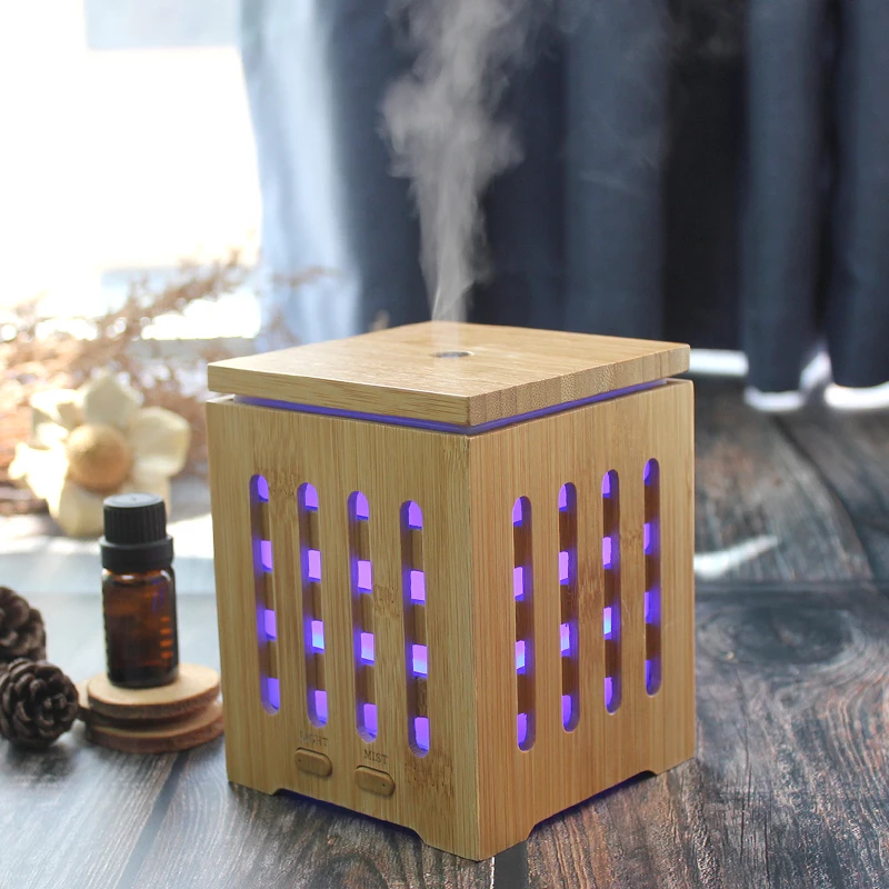 200ml Bamboo Fragrance Diffuser Humidifier Essential Oil Diffuser For Household Home Bedroom Air Mist Aromatherapy