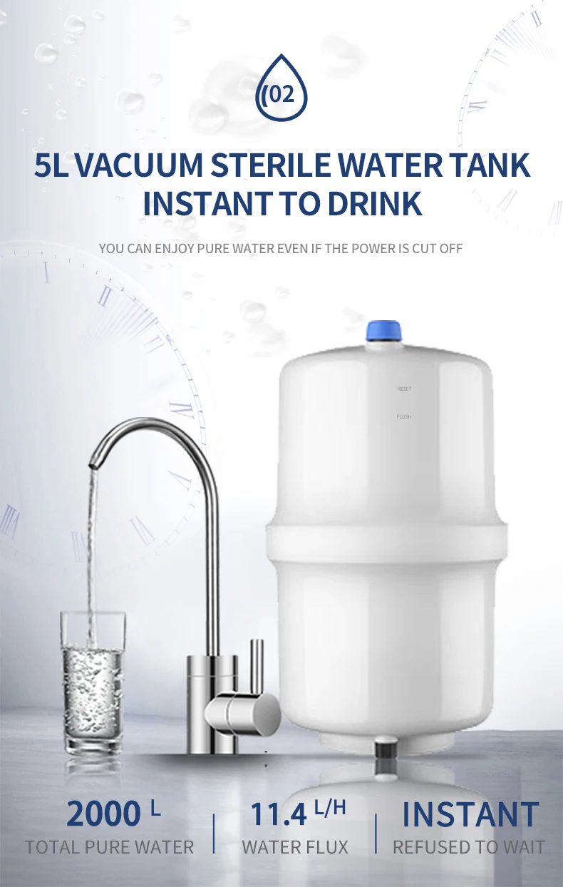 Домашний аппарат для фильтрации воды с обратным осмосом очиститель под раковиной диспенсер системой обратного осмоса