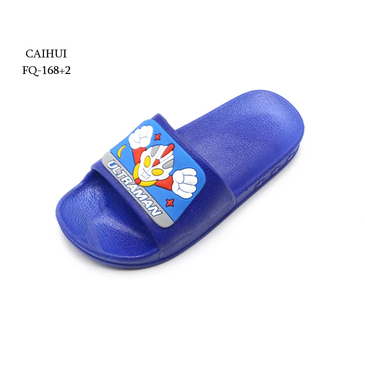 Китай, оптовая продажа, Детские Мягкие Шлепанцы из ПВХ для мальчиков, легкие шлепанцы из мультфильма, резиновые сандалии для помещений