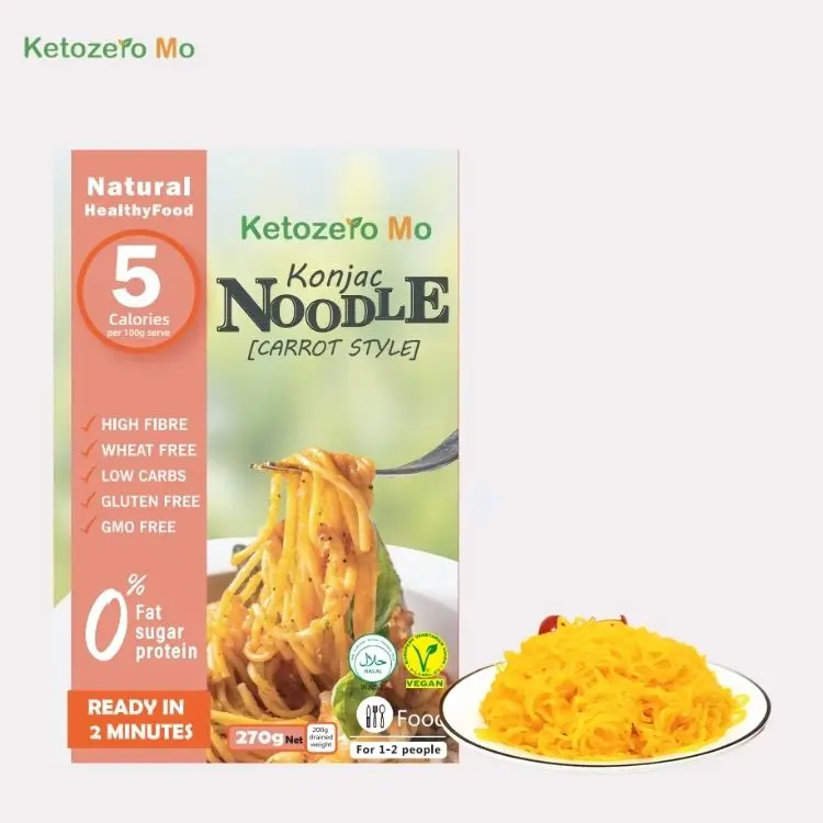 Low Calorie Halal Organic Instant Konjac Shirataki Pasta Low Carb Gluten-Free Konnyaku Noodles