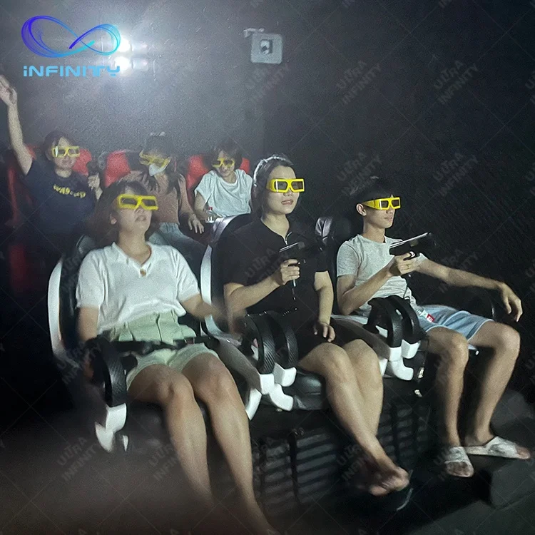 Infinity 4D 5D 6D 7D Hologram Projector 6 Seats Mobile Cinema Truck 5D 7D Games Cinema Truck Mobile For Mobile Amusement Park