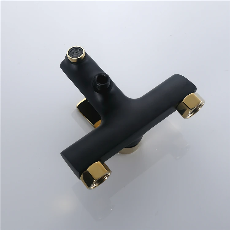 Chrome Finish Single Handle Bathroom Shower Faucet Mixer Set