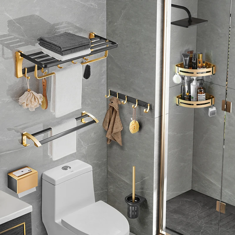 Square Corner Shower Caddy Triangle Bathroom Space Aluminum Triangle Basket Body Wash Organizer
