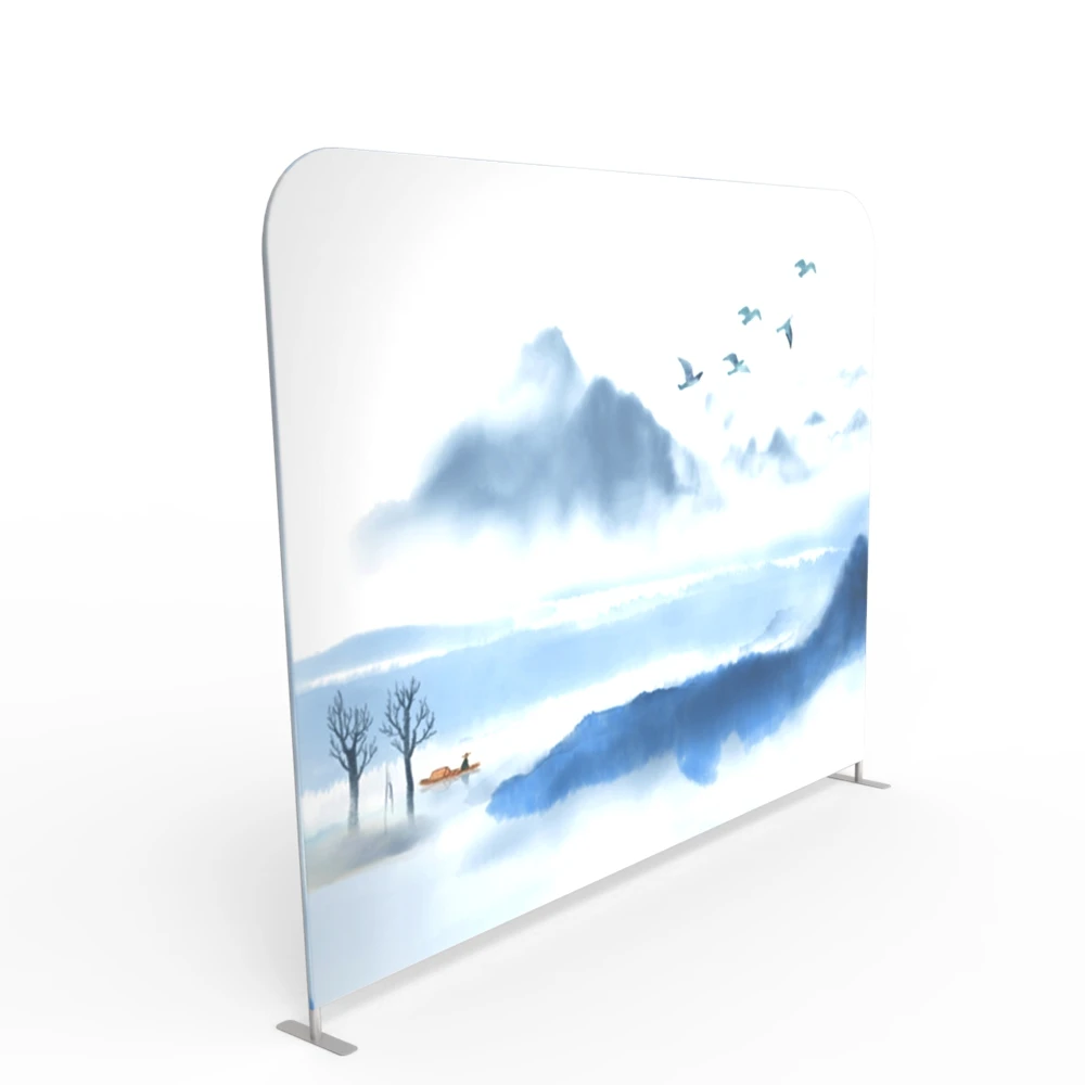 Factory Wholesale Portable Pillow Case Banner Custom Tension Fabric Backdrop Trade Show Display