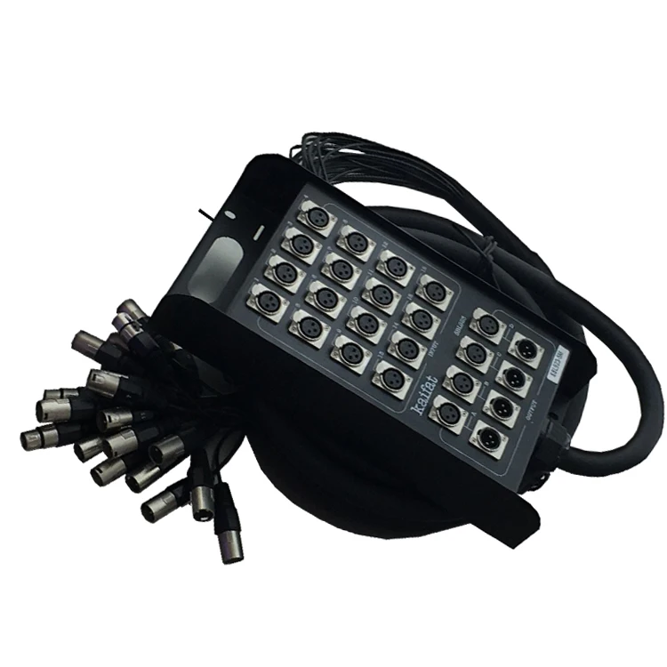 High Qulity 25M Stage Channel 20 XLR Audio Snake Cable  Digital Snake Cable