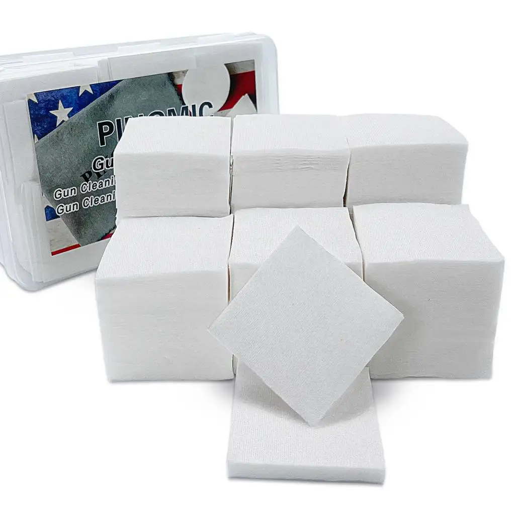 Gun Cleaning Patches High Absorbency Quick Remove Residues  Square Shape with Cotton and Flannel