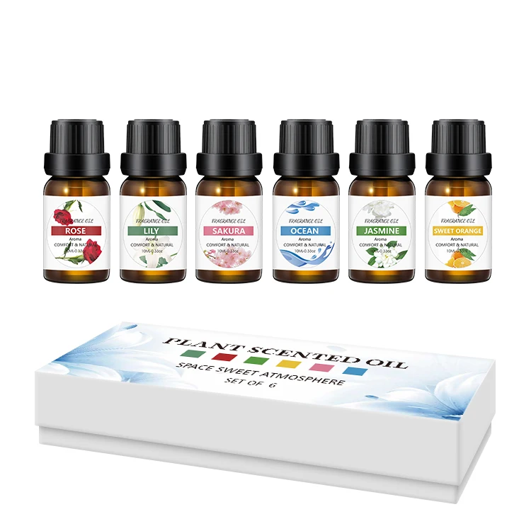 Factory Rose Jasmine Essential Oil Organic Scents Fragrance Perfume Gift Aroma Diffuser 10ML Essential Oil