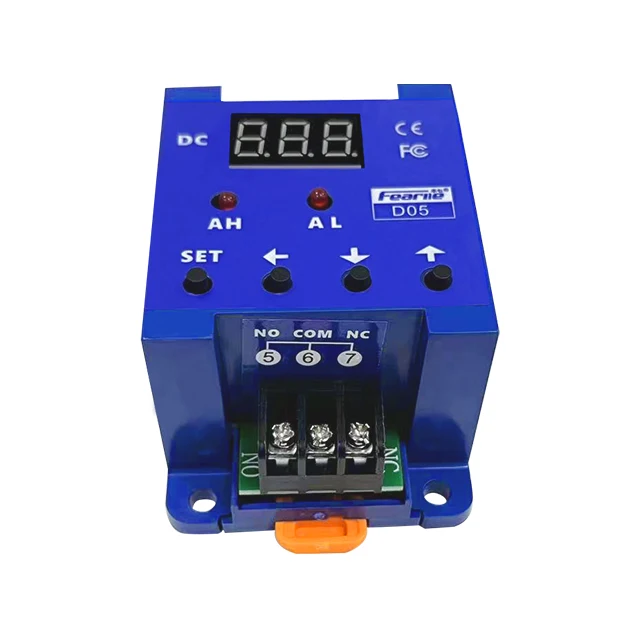 DC current measured and monitored relay alarm output adjustable dc current sensing switch