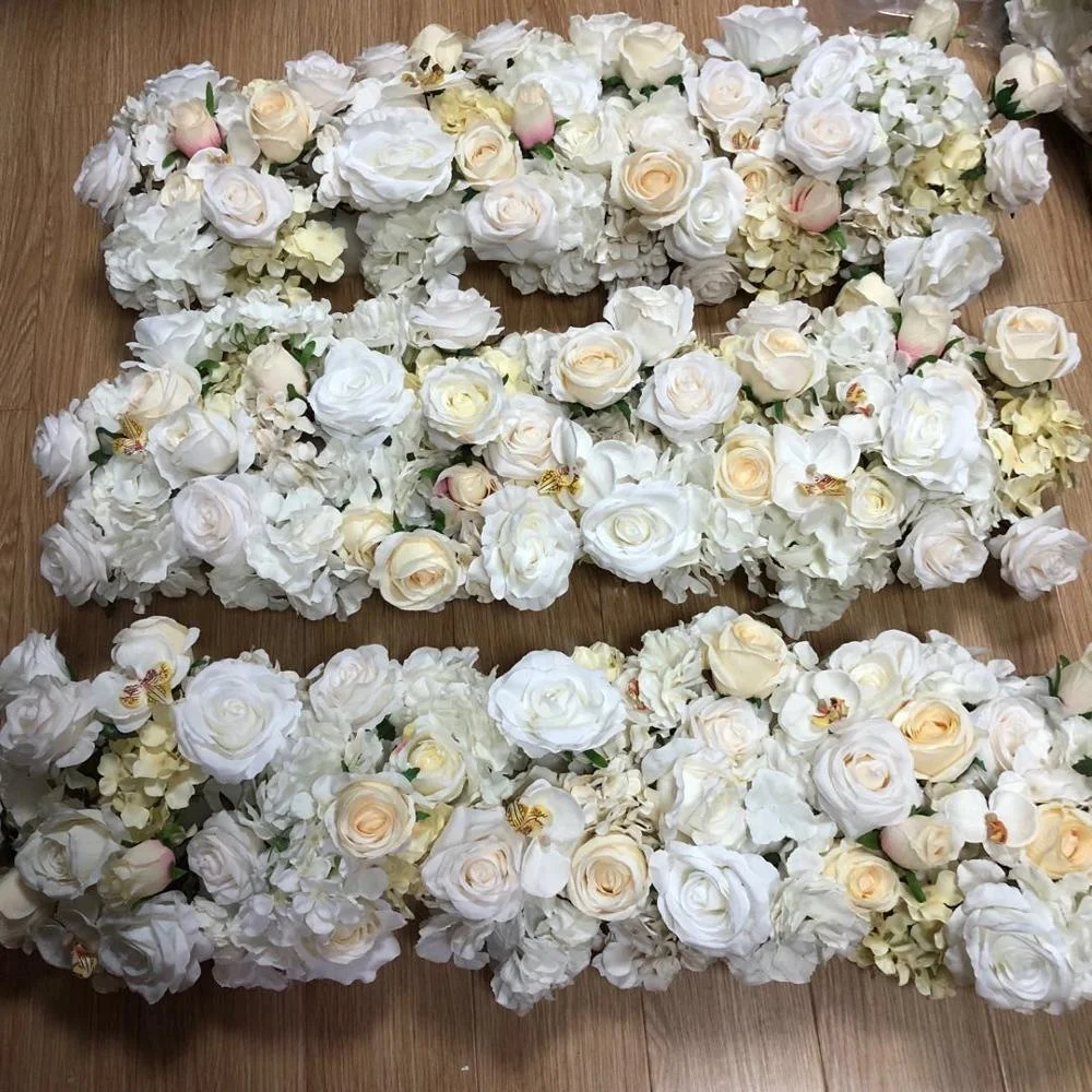 E-1194 Ins Flower Arrangement Centerpiece Artificial Flower Row For Wedding Decor