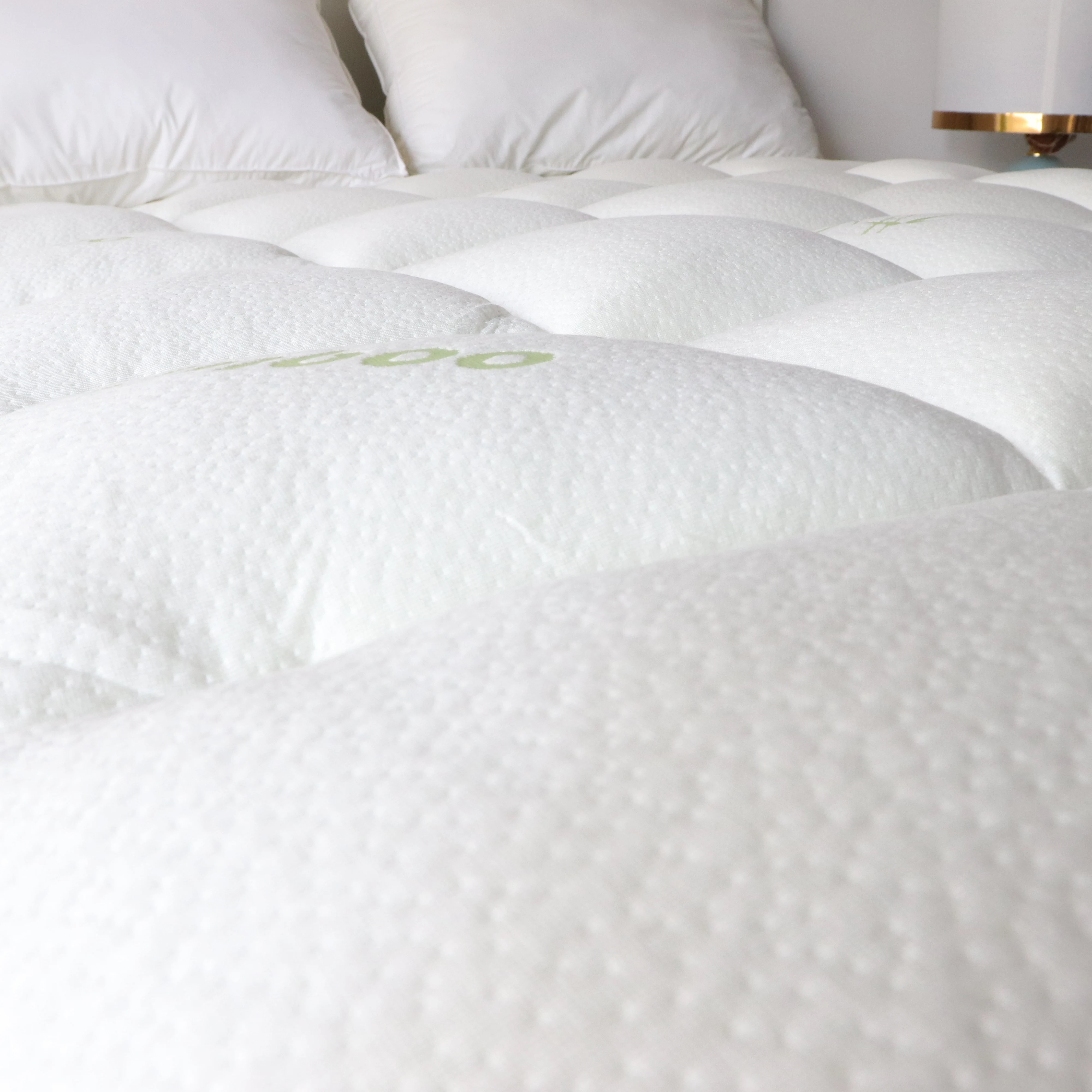 Summer Cooling Jacquard Mattress Protector 100% Waterproof Bamboo Quilt Mattress Topper For Home