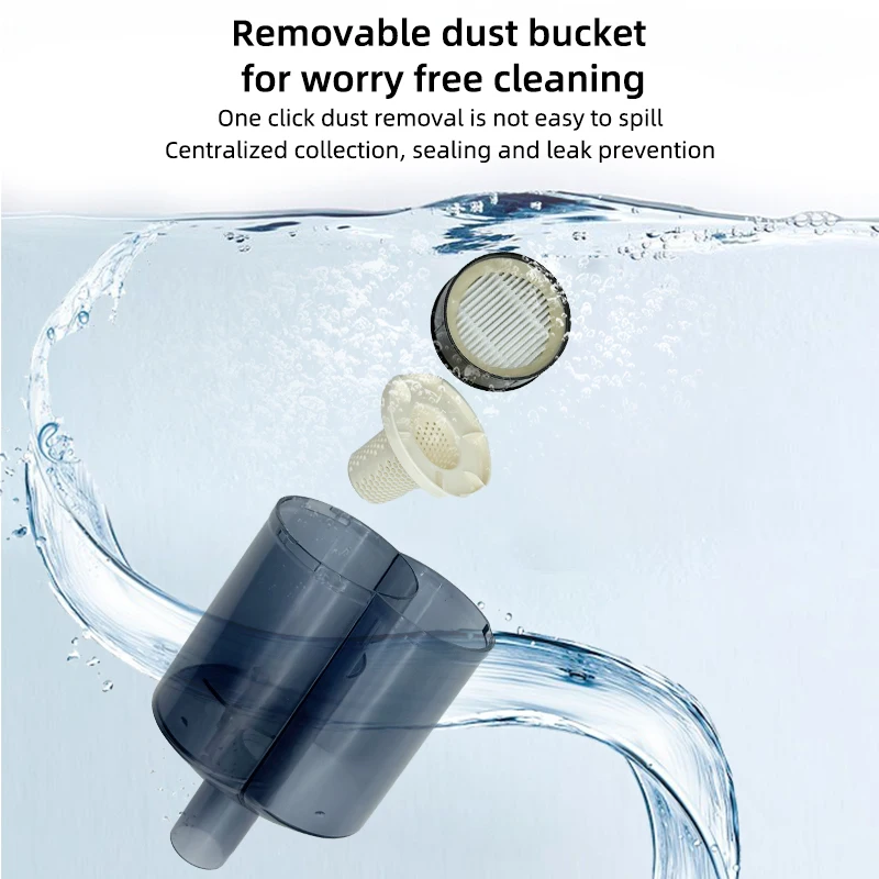 Newly upgraded wired dust removal machine double dust cup large suction handheld pushrod vacuum cleaner