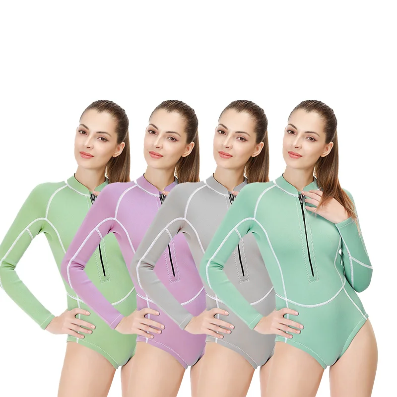 Smooth Skin Surf Diving 2mm Top Wetsuit Shorty Neoprene Water Suit Wetsuits for Women