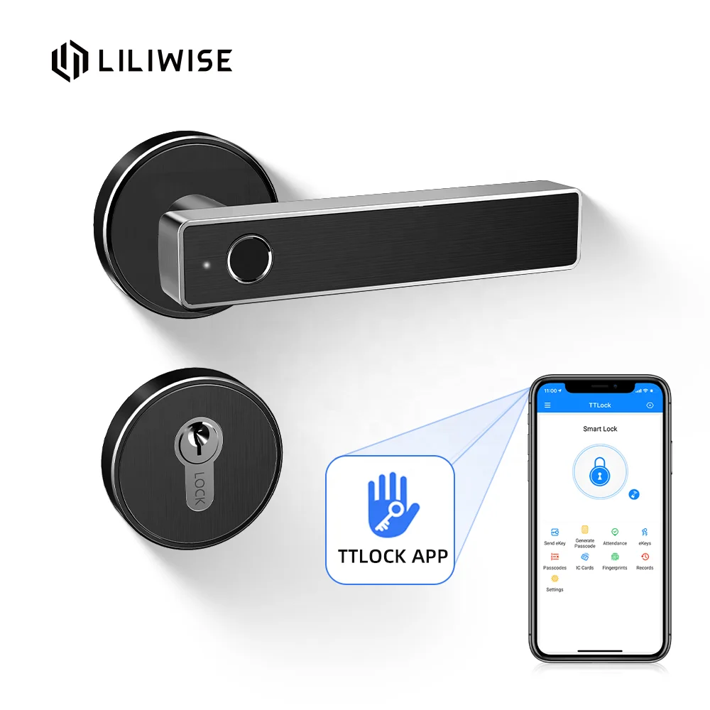 Liliwise Digital Rfid Waterproof Intelligent wireless Electric automatic Tuya Smart Door Lock
