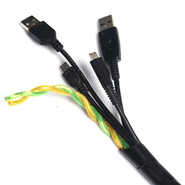 High Quality Cable Wire Sleeves, High Temperature Resistant Spiral Cable Management/
