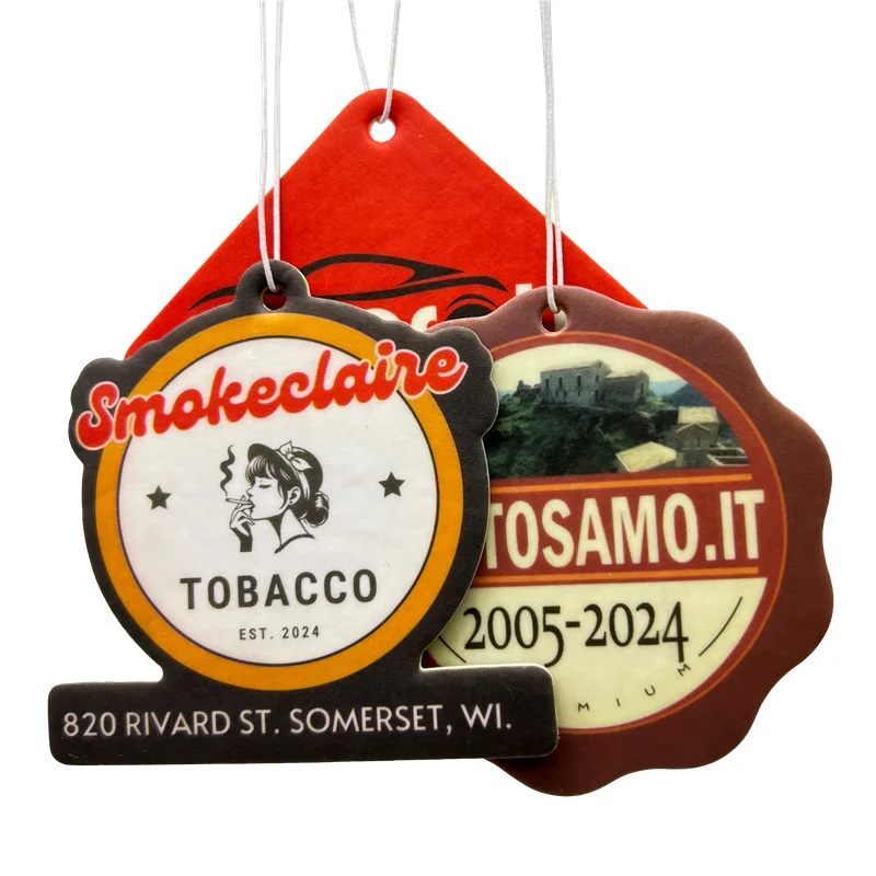 Customized Design Factory Price Hanging Car Air Freshener/ Paper Air Fresher Car