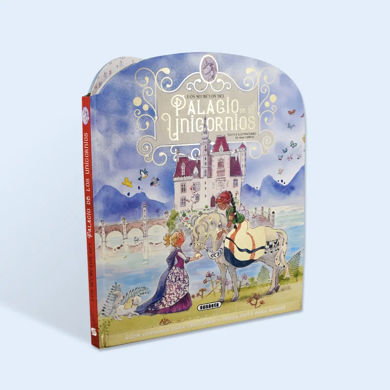 Customized arch edge story book for children bed time learning and school library printing service