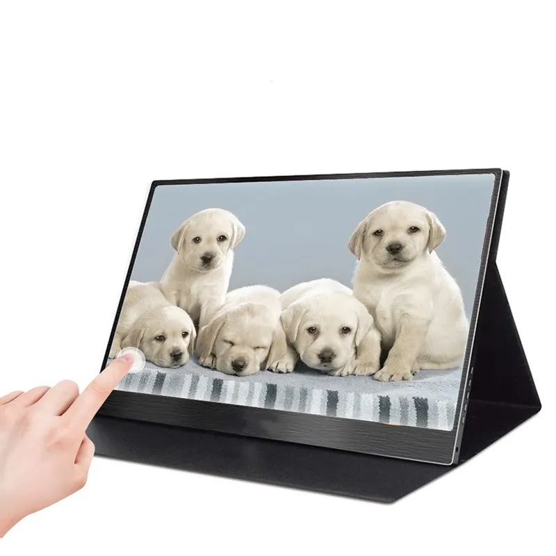 
Manufacturer 15.6 inch 1080P Portable Touch Screen Monitor with HD MI USB C input for Raspberry Pi PS4 x360 XBOX SWITCH laptop 