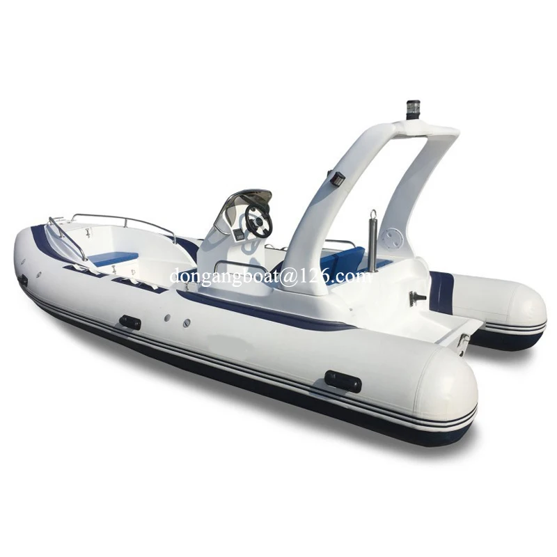 19 feet rib aluminum boat hypalon rigid luxury high speed rib boat 580 for sale