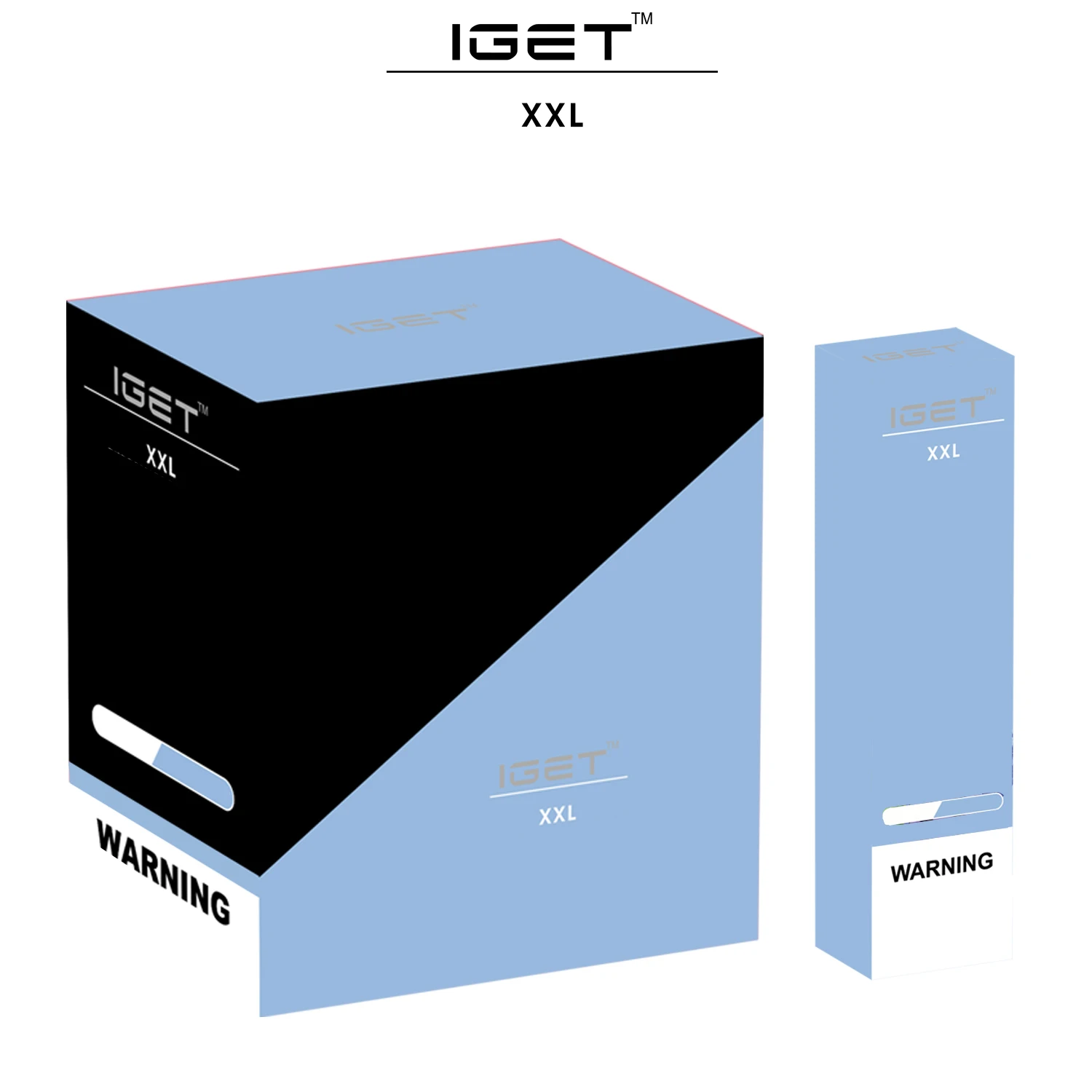 
gift box packaging 100 % original xxl IGET 