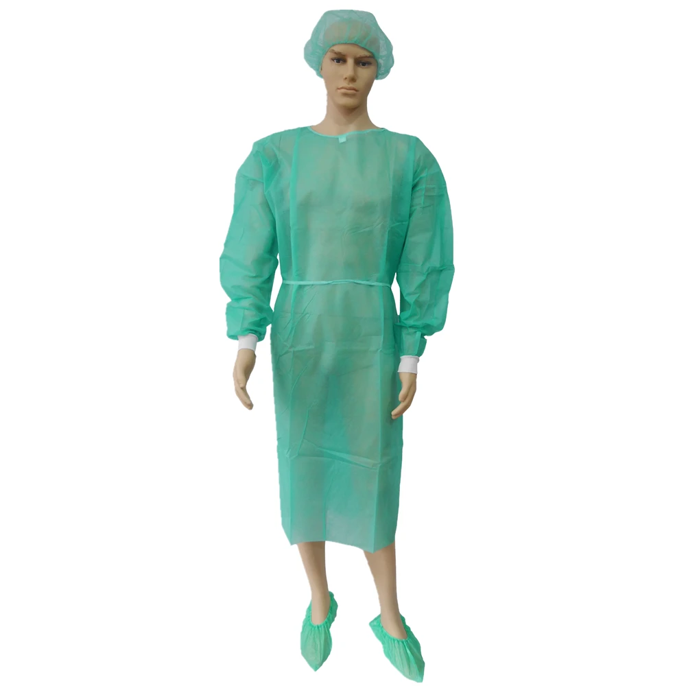 
Disposable Isolation Gown Nonwoven PP Knitted Cuff Disposable Isolation Suit Multiple Color Choices  (1600120776679)