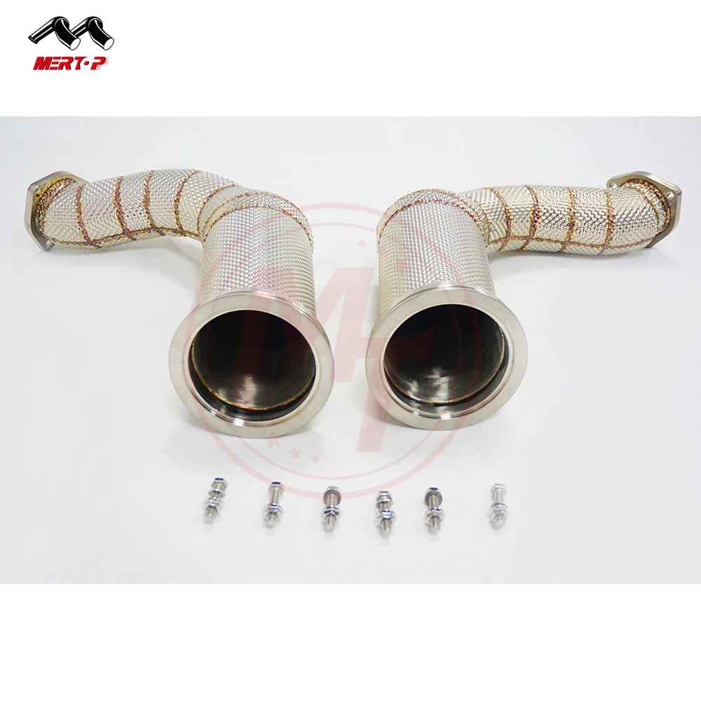  Mertop Racing Downpipe with Heat Shield for L*mborghini V8 URUS 4.0T
