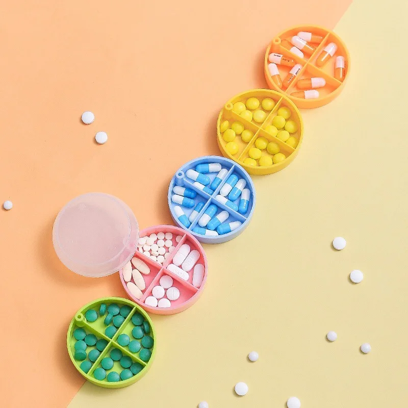 New plastic cute pill box for 7 days 2023 7 day pill case portable medicine box pill box