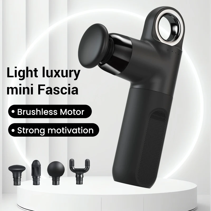 OEM Potable Handheld Ring Massage Gun Cordless Handheld Vibration Body Massager Rechargeable Electric Massage Gun