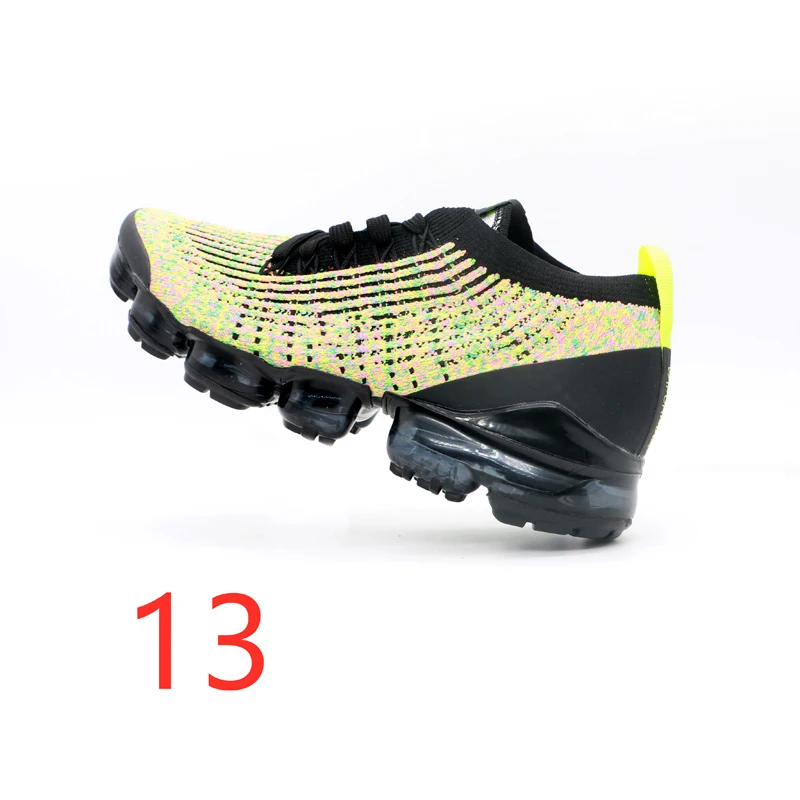 Mens Top Quality Knit Designer Running Shoes Fly3.0 Triple Black Trainers Women Breathable Cushion Outdoor Sports Sneakers 36-45